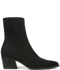 Naturalizer Dean Suede Point Toe Stretch Ankle Booties