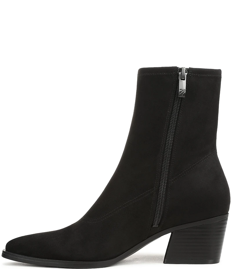 Naturalizer Dean Suede Point Toe Stretch Ankle Booties