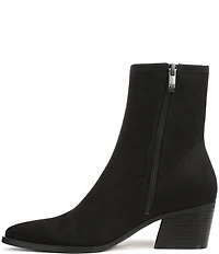 Naturalizer Dean Suede Point Toe Stretch Ankle Booties