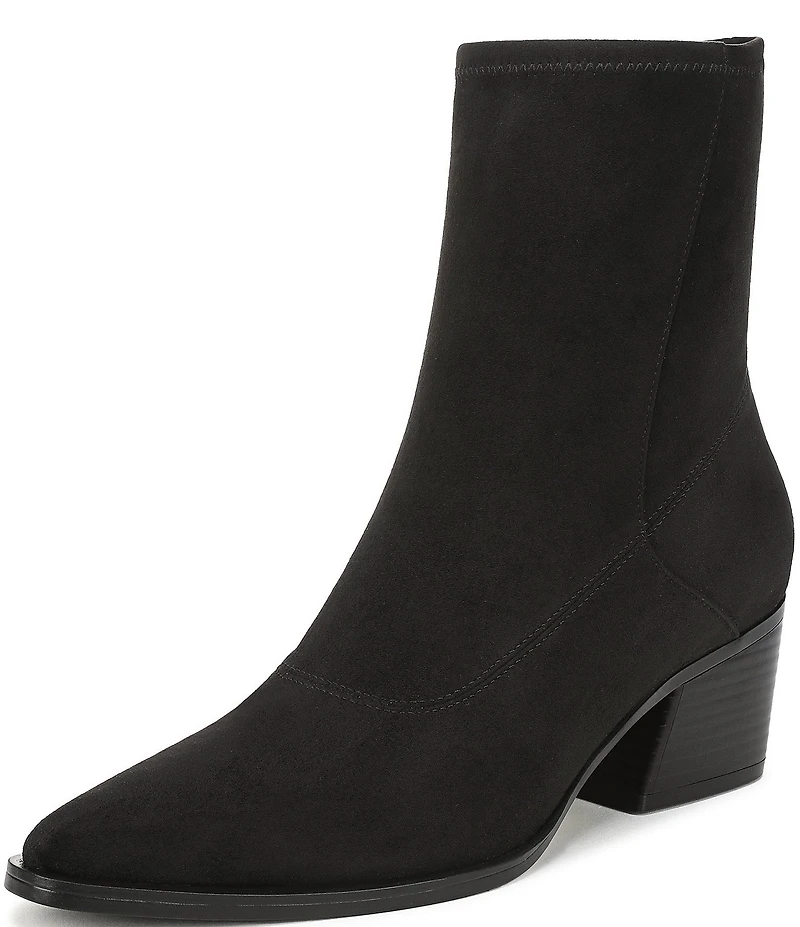 Naturalizer Dean Suede Point Toe Stretch Ankle Booties