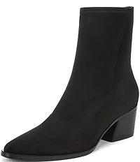 Naturalizer Dean Suede Point Toe Stretch Ankle Booties