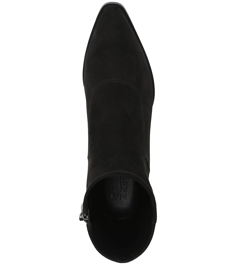 Naturalizer Dean Suede Point Toe Stretch Ankle Booties