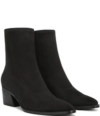 Naturalizer Dean Suede Point Toe Stretch Ankle Booties