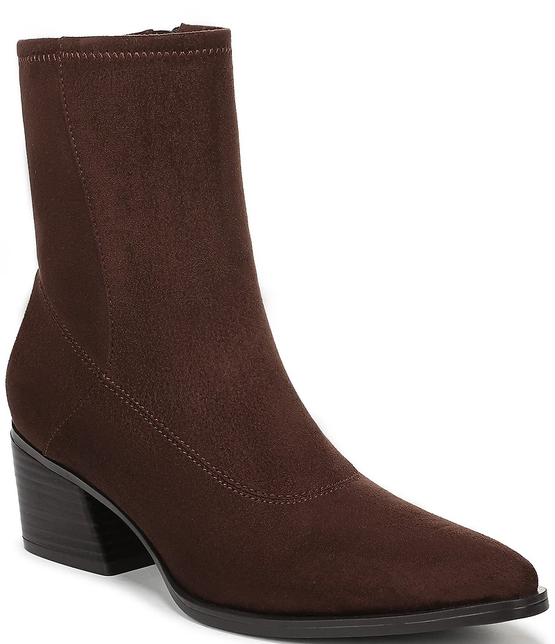 Naturalizer Dean Suede Point Toe Stretch Ankle Booties