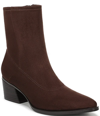 Naturalizer Dean Suede Point Toe Stretch Ankle Booties