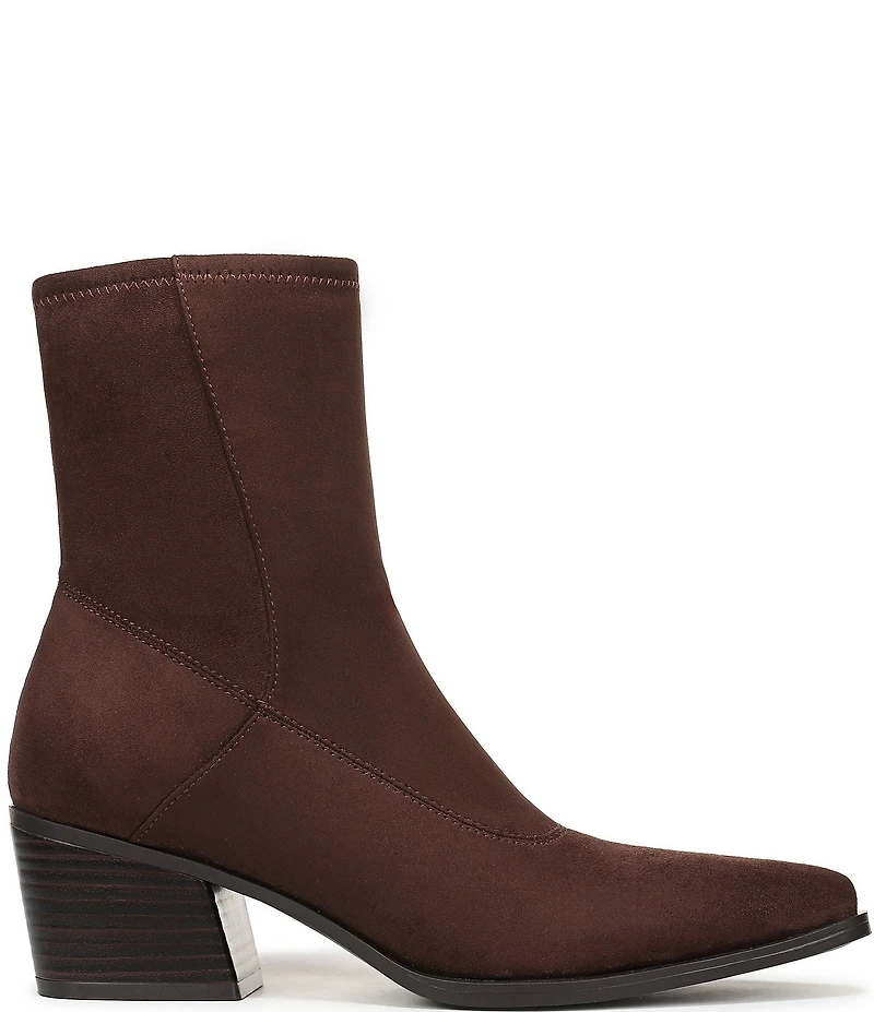 Naturalizer Dean Suede Point Toe Stretch Ankle Booties