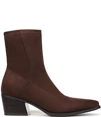 Naturalizer Dean Suede Point Toe Stretch Ankle Booties