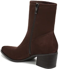 Naturalizer Dean Suede Point Toe Stretch Ankle Booties