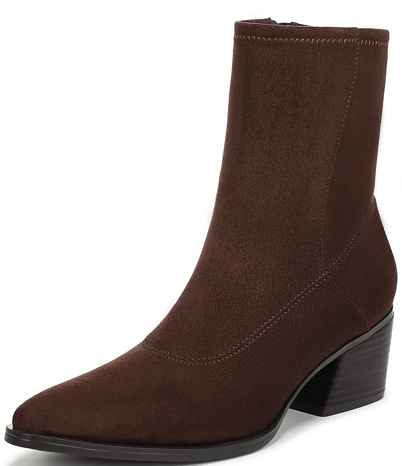 Naturalizer Dean Suede Point Toe Stretch Ankle Booties