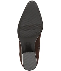 Naturalizer Dean Suede Point Toe Stretch Ankle Booties