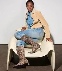 Naturalizer Deesha Leopard Suede Boots