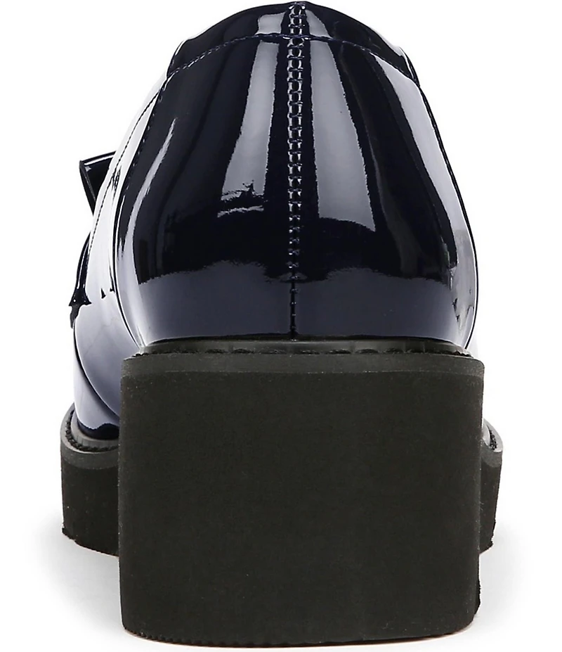 Naturalizer Desmond Patent Tassel Lightweight Lug Sole Loafers