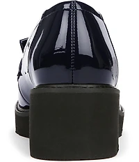 Naturalizer Desmond Patent Tassel Lightweight Lug Sole Loafers