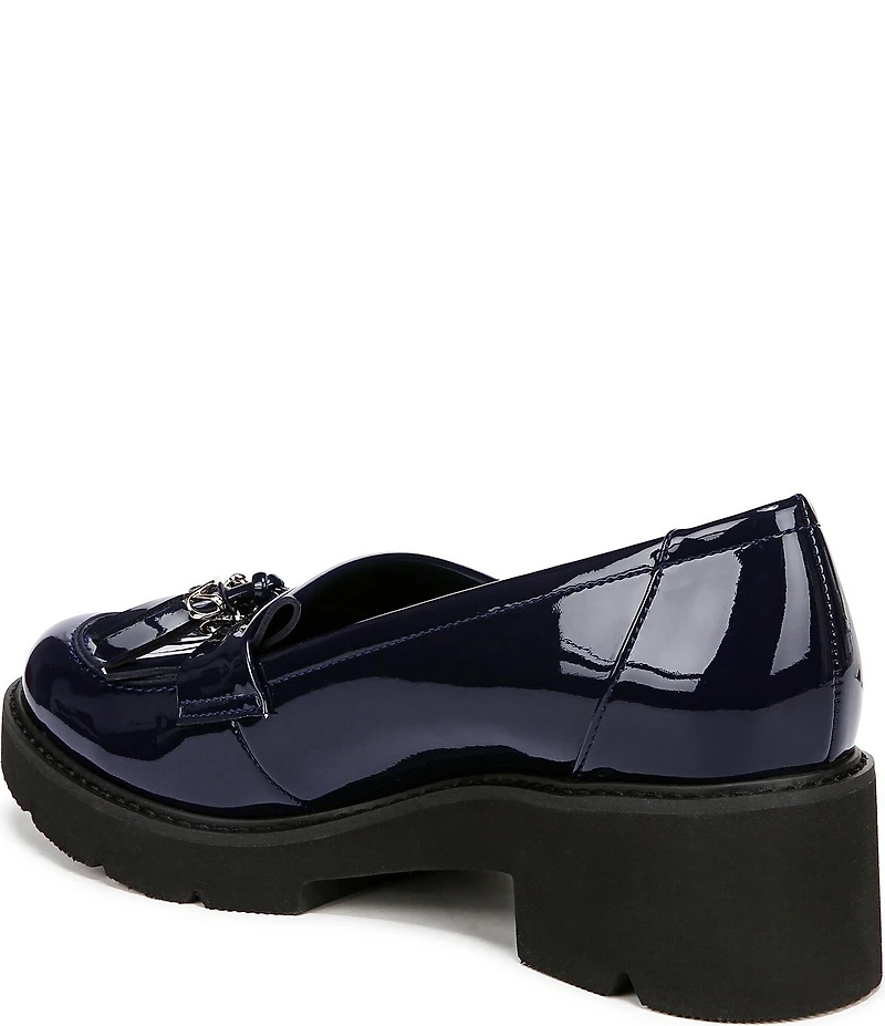 Naturalizer Desmond Patent Tassel Lightweight Lug Sole Loafers