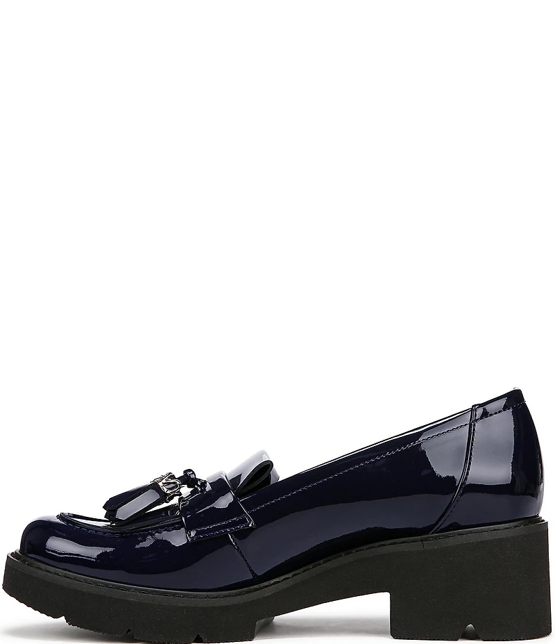 Naturalizer Desmond Patent Tassel Lightweight Lug Sole Loafers