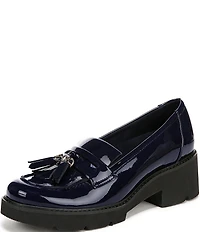 Naturalizer Desmond Patent Tassel Lightweight Lug Sole Loafers