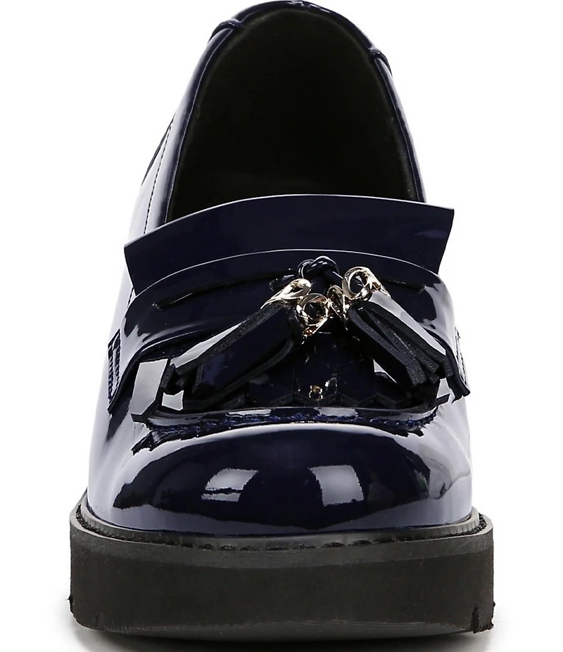 Naturalizer Desmond Patent Tassel Lightweight Lug Sole Loafers