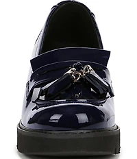 Naturalizer Desmond Patent Tassel Lightweight Lug Sole Loafers