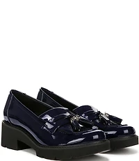 Naturalizer Desmond Patent Tassel Lightweight Lug Sole Loafers