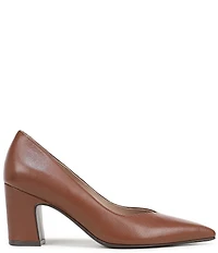 Naturalizer Ella Leather Pointed Toe Block Heel Pumps