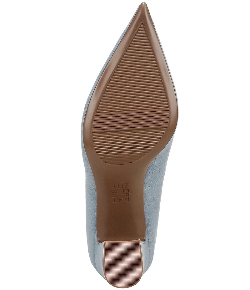 Naturalizer Ella Suede Pointed Toe Block Heel Pumps