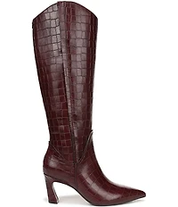 Naturalizer Emily Croco Embossed Leather Dress Boots