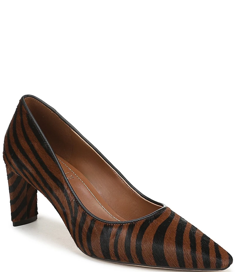 Naturalizer Estee Zebra Print Calf Hair Snip Toe Pumps