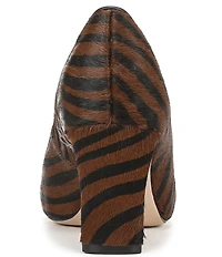 Naturalizer Estee Zebra Print Calf Hair Snip Toe Pumps