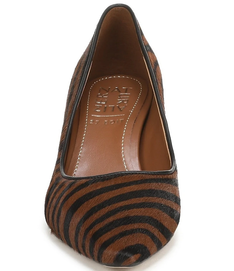 Naturalizer Estee Zebra Print Calf Hair Snip Toe Pumps