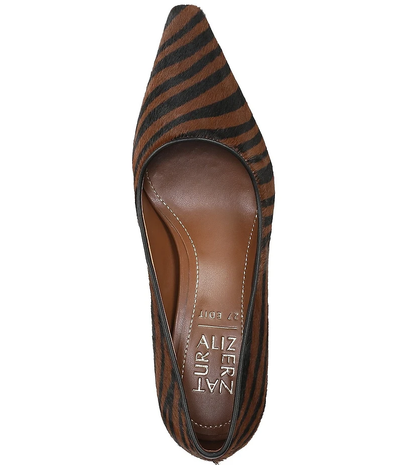 Naturalizer Estee Zebra Print Calf Hair Snip Toe Pumps