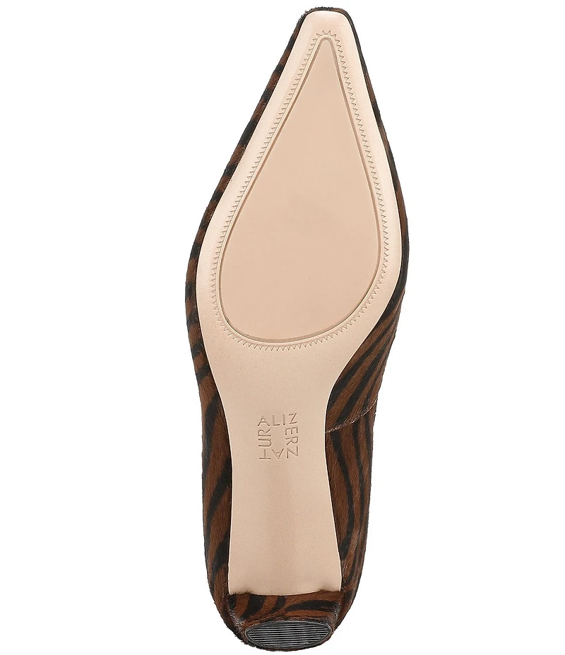 Naturalizer Estee Zebra Print Calf Hair Snip Toe Pumps