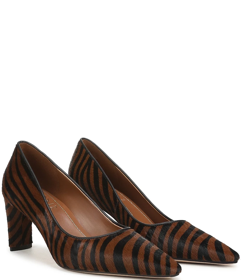 Naturalizer Estee Zebra Print Calf Hair Snip Toe Pumps