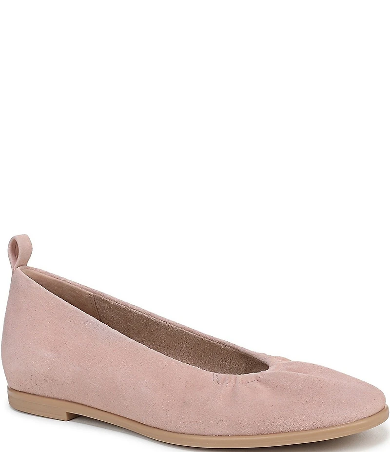 Naturalizer Estie Gathered Suede Ballet Flats