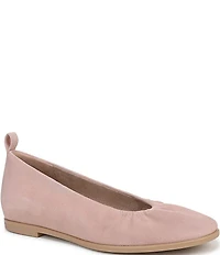 Naturalizer Estie Gathered Suede Ballet Flats