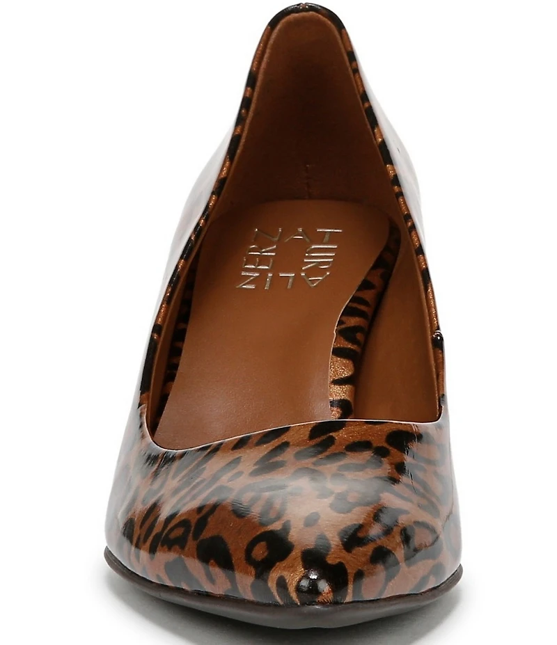 Naturalizer Everly Patent Leopard Print Pumps