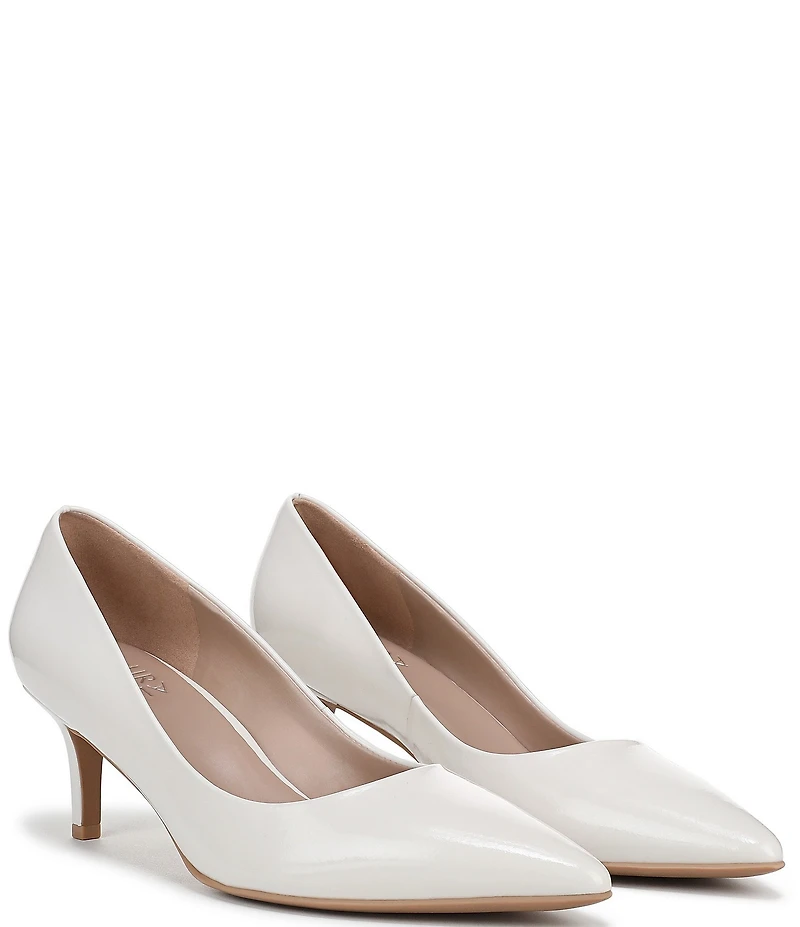Naturalizer Everly Glazed Leather Pointed Toe Pumps