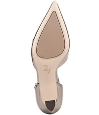 Naturalizer Ezlyn Leather Pointed Toe T-Strap Dress Pumps