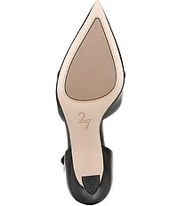 Naturalizer Ezlyn Leather Pointed Toe T-Strap Dress Pumps
