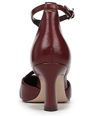 Naturalizer Ezlyn Leather Pointed Toe T-Strap Dress Pumps
