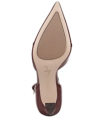Naturalizer Ezlyn Leather Pointed Toe T-Strap Dress Pumps