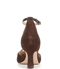Naturalizer Ezlyn Suede Pointed Toe T-Strap Dress Pumps