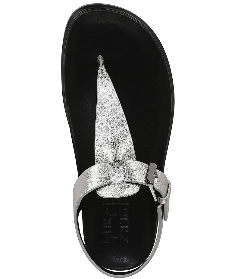 Naturalizer Fab Leather Thong Slide Sandals