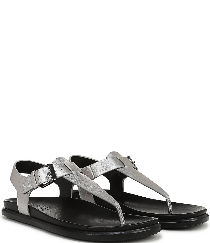 Naturalizer Fab Leather Thong Slide Sandals