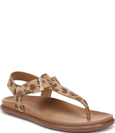 Naturalizer Fab Leopard Print Thong Platform Sandals