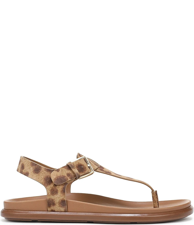 Naturalizer Fab Leopard Print Thong Platform Sandals