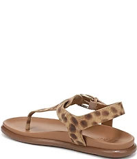 Naturalizer Fab Leopard Print Thong Platform Sandals