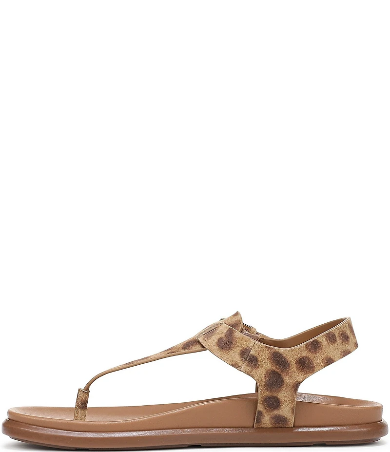 Naturalizer Fab Leopard Print Thong Platform Sandals