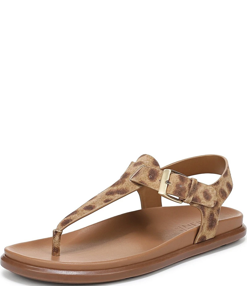 Naturalizer Fab Leopard Print Thong Platform Sandals