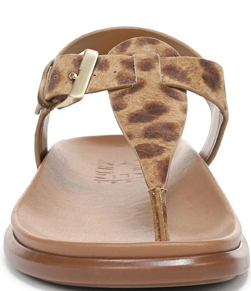 Naturalizer Fab Leopard Print Thong Platform Sandals