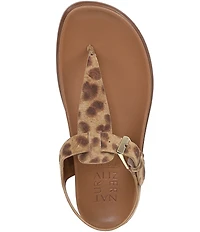 Naturalizer Fab Leopard Print Thong Platform Sandals